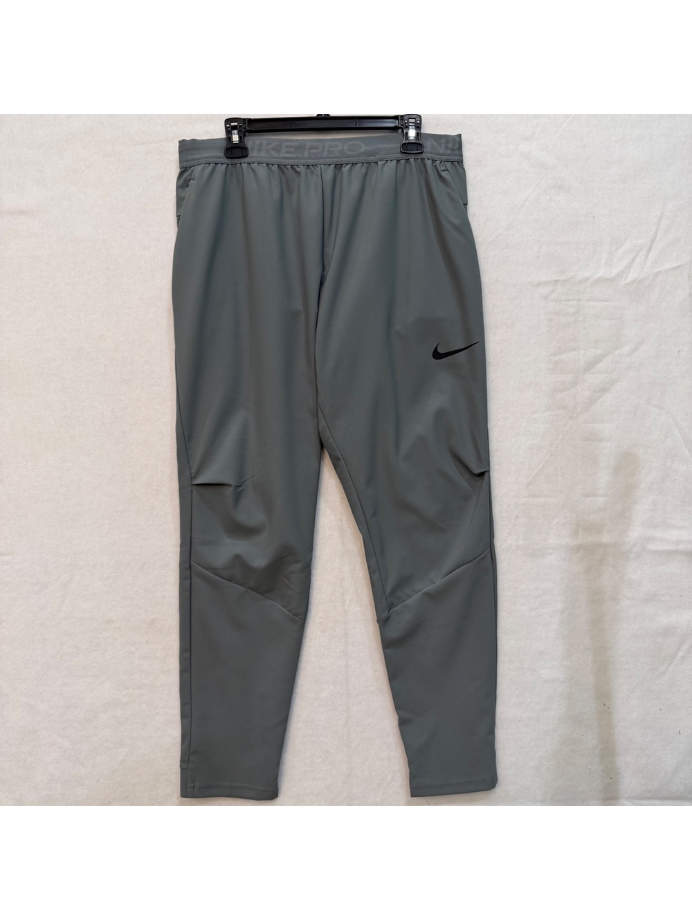 Nike Pants Men's LARGE Gray Pro Flex Vent Max Training Joggers CJ2218-084